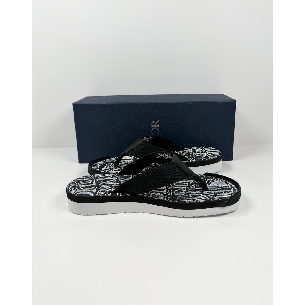 Size 41EU/8US - Dior x Shawn Stussy Flip Flops - Picture 7 of 10